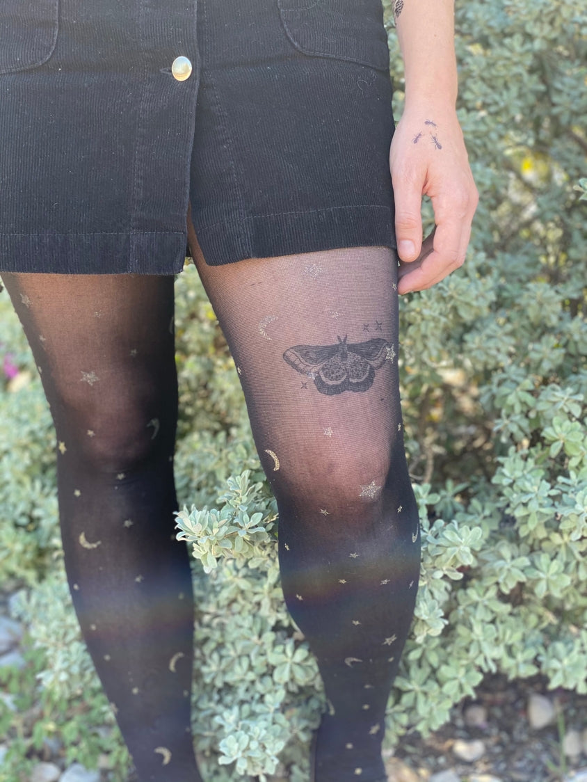 Night Moth Temporary Tattoo 2-Pack