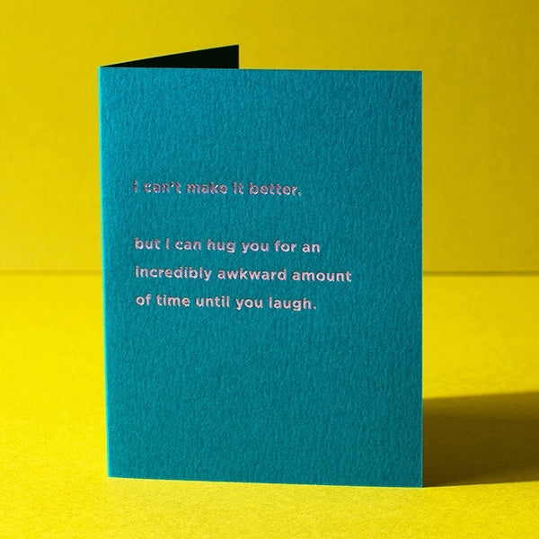 Awkwardly Long Hug Greeting Card