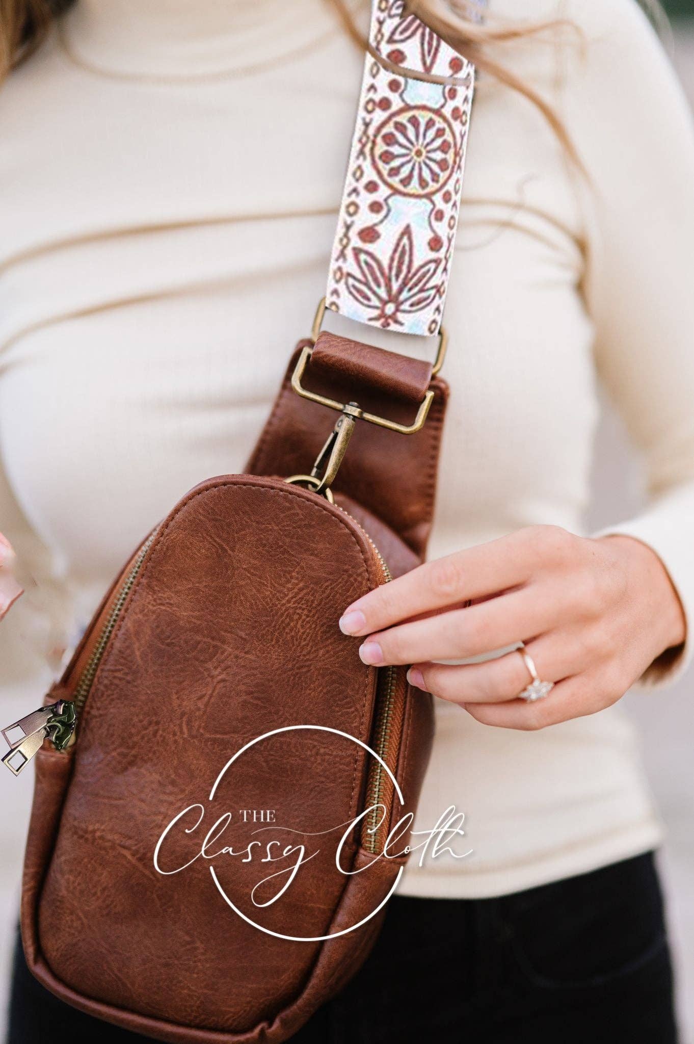 Sarah Shoulder Sling Crossbody- Coffee Hip Hippie