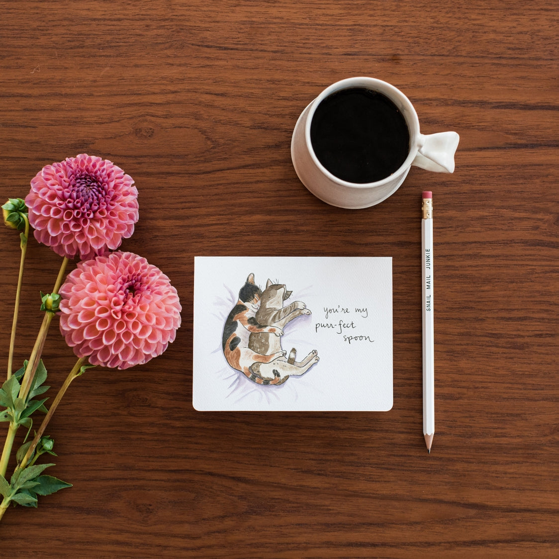 Purr-Fect Spoon Card