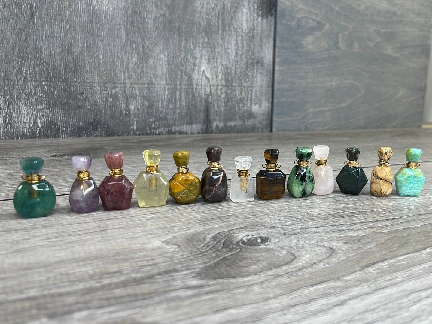 Assorted Gemstone Perfume Bottles – Crystal Aromatherapy
