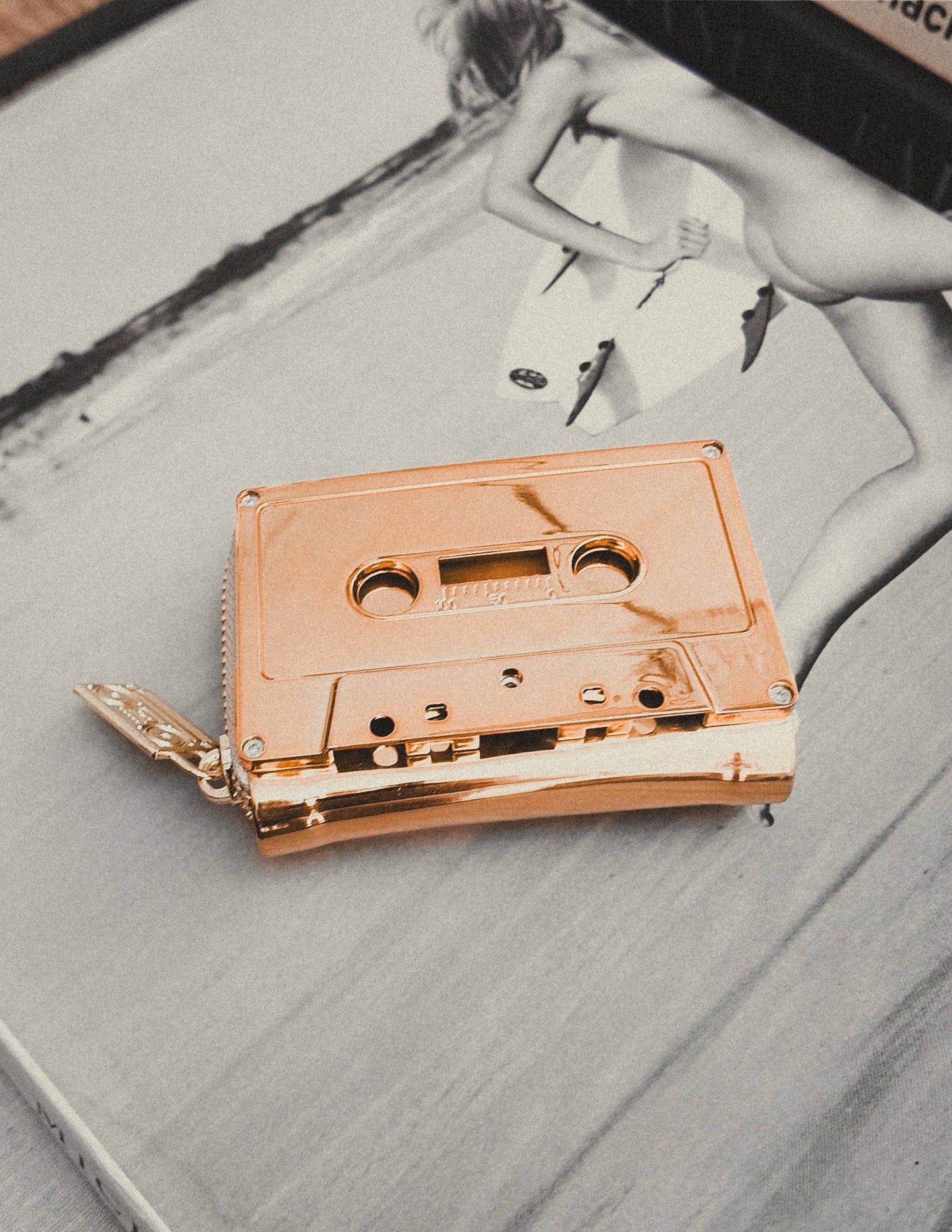 Rose 80's Retro Cassette Tape Wallet