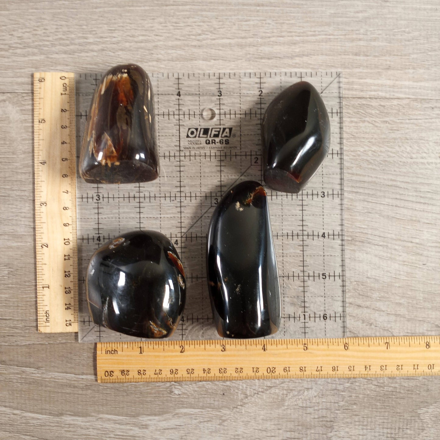 Indonesian Black Amber Freeform for Crystal Shops