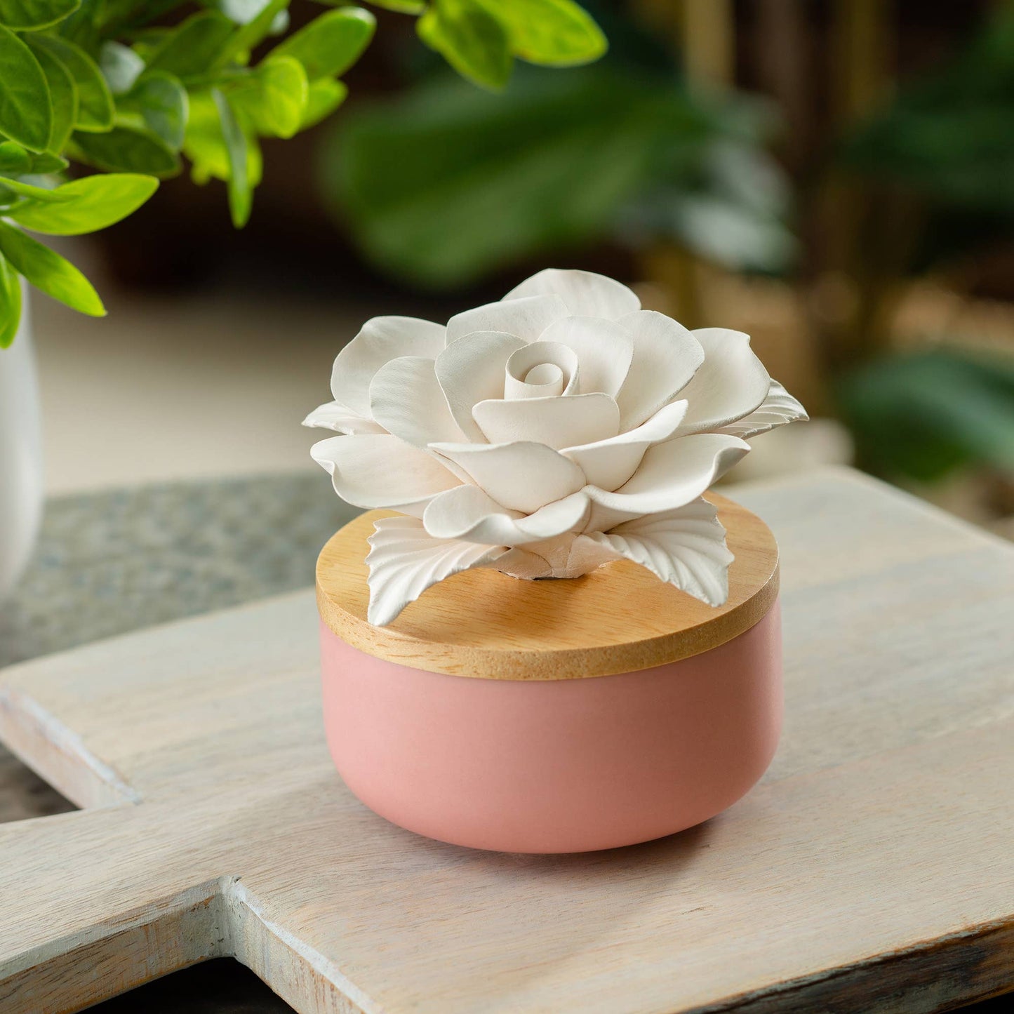 Porcelain Aroma Diffuser-Rose