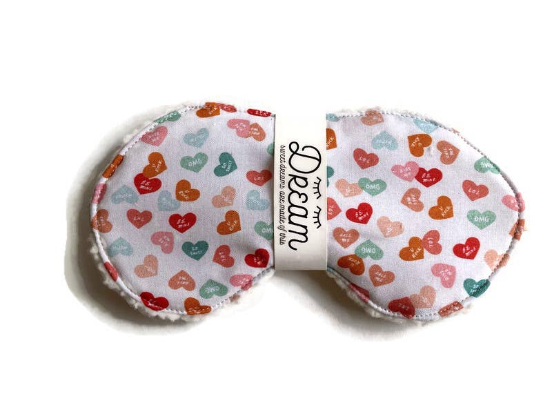 Sweet Dreams Sleep Mask- Conversation Heart