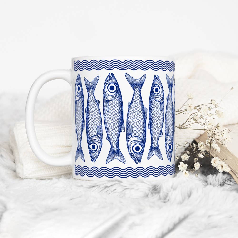 Sardines Tinned Fish Ceramic Mug