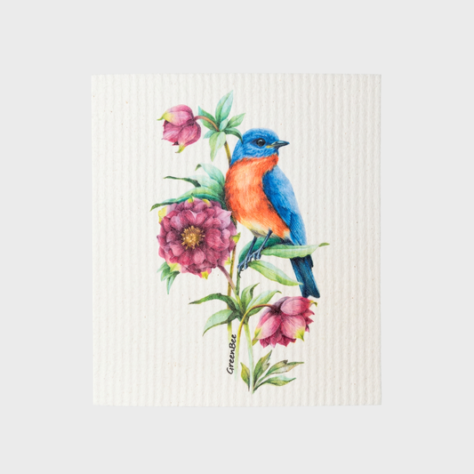 Blue Bird Swedish Dishcloth