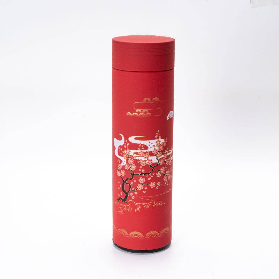 Cherry Blossom Cranes 17oz Vacuum Insulated Stainless Steel Thermos Flask