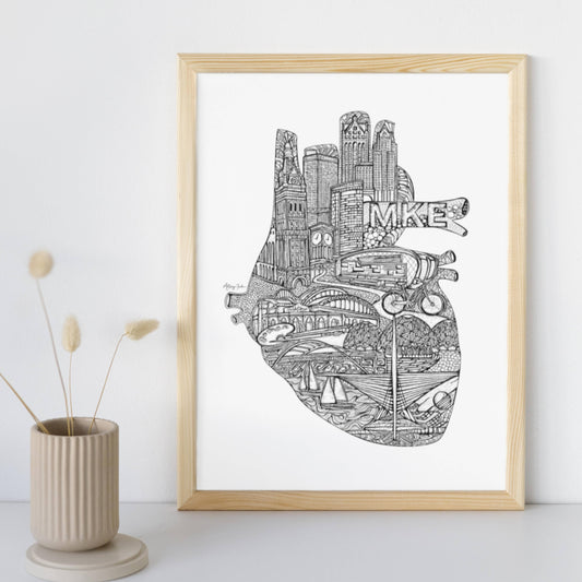 Heart of Milwaukee 2.0 Art Print