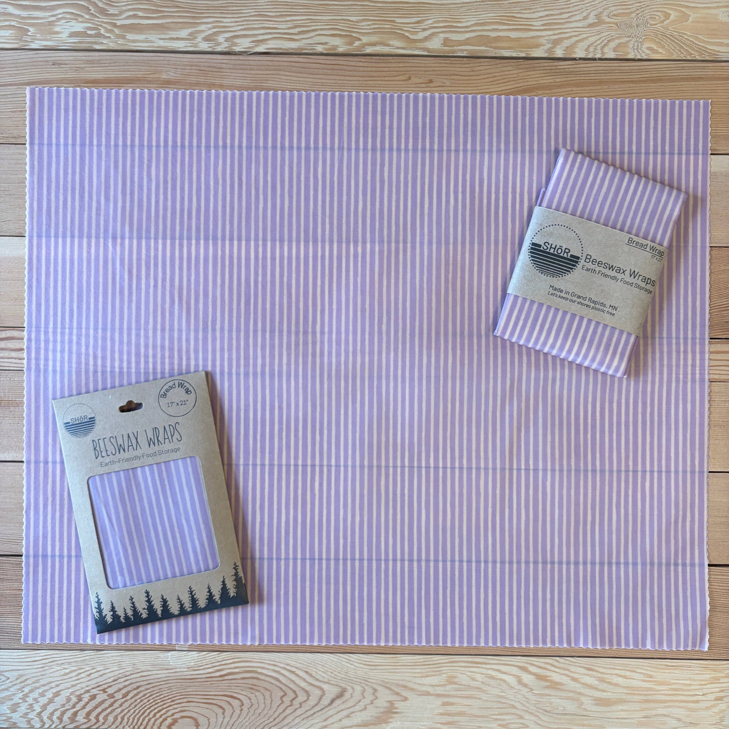 Bread Wrap - Lavender Stripes