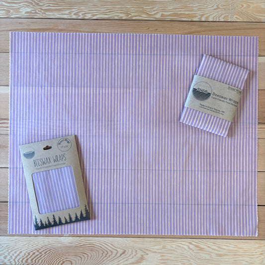 Bread Wrap - Lavender Stripes