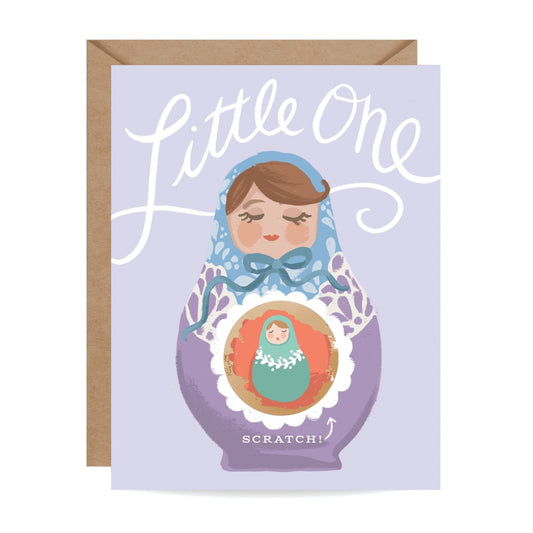 Nesting Doll Scratch-off Card