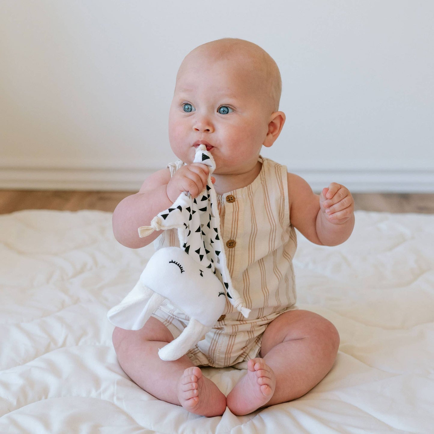 Cuddle Bunny - Bowties - Organic Fabric Plush Baby Lovey
