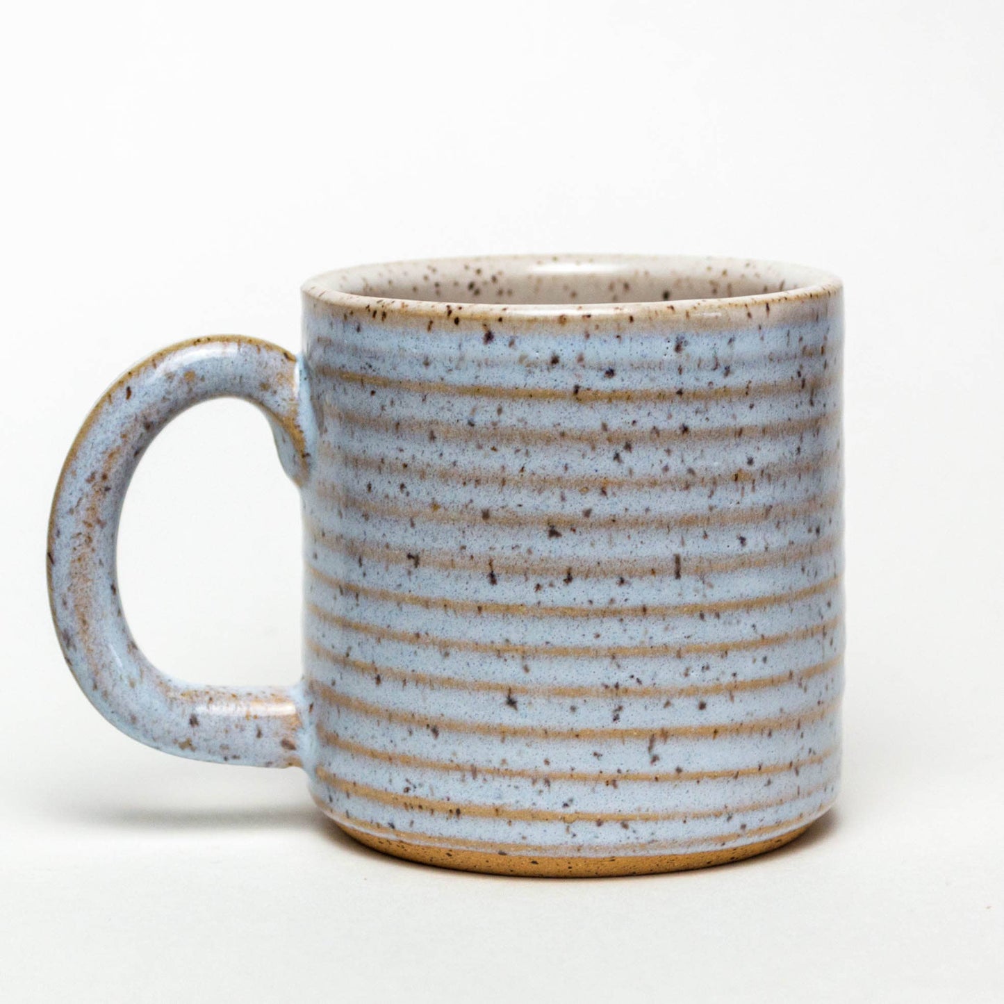 Periwinkle Blue Hand-thrown, in Ohio, Ceramic 12-14 oz Mug