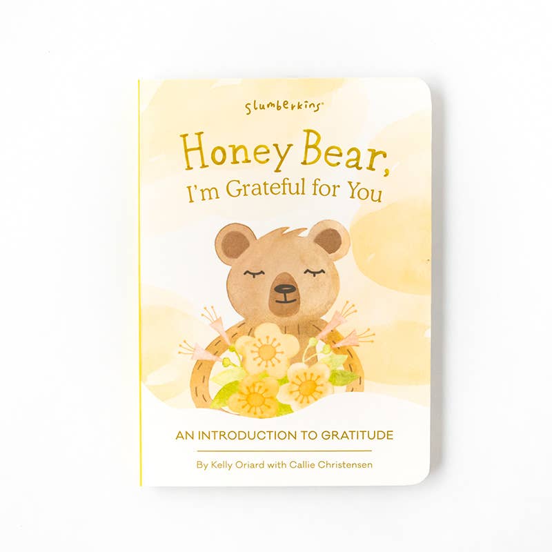 Honey Bear's Gratitude Plush Snuggler Set - with 2 books!