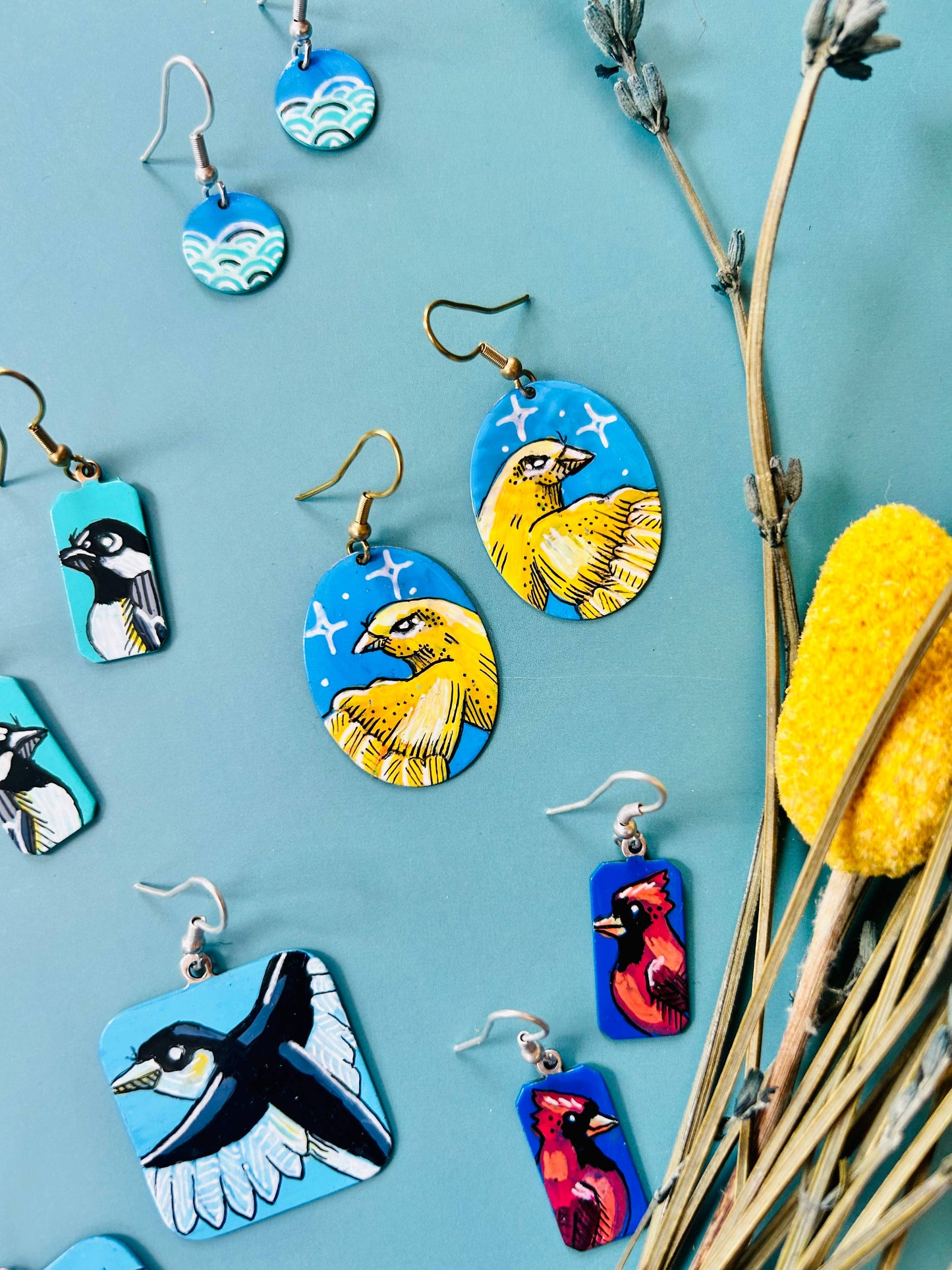One-of-a-Kind Earrings: Waves