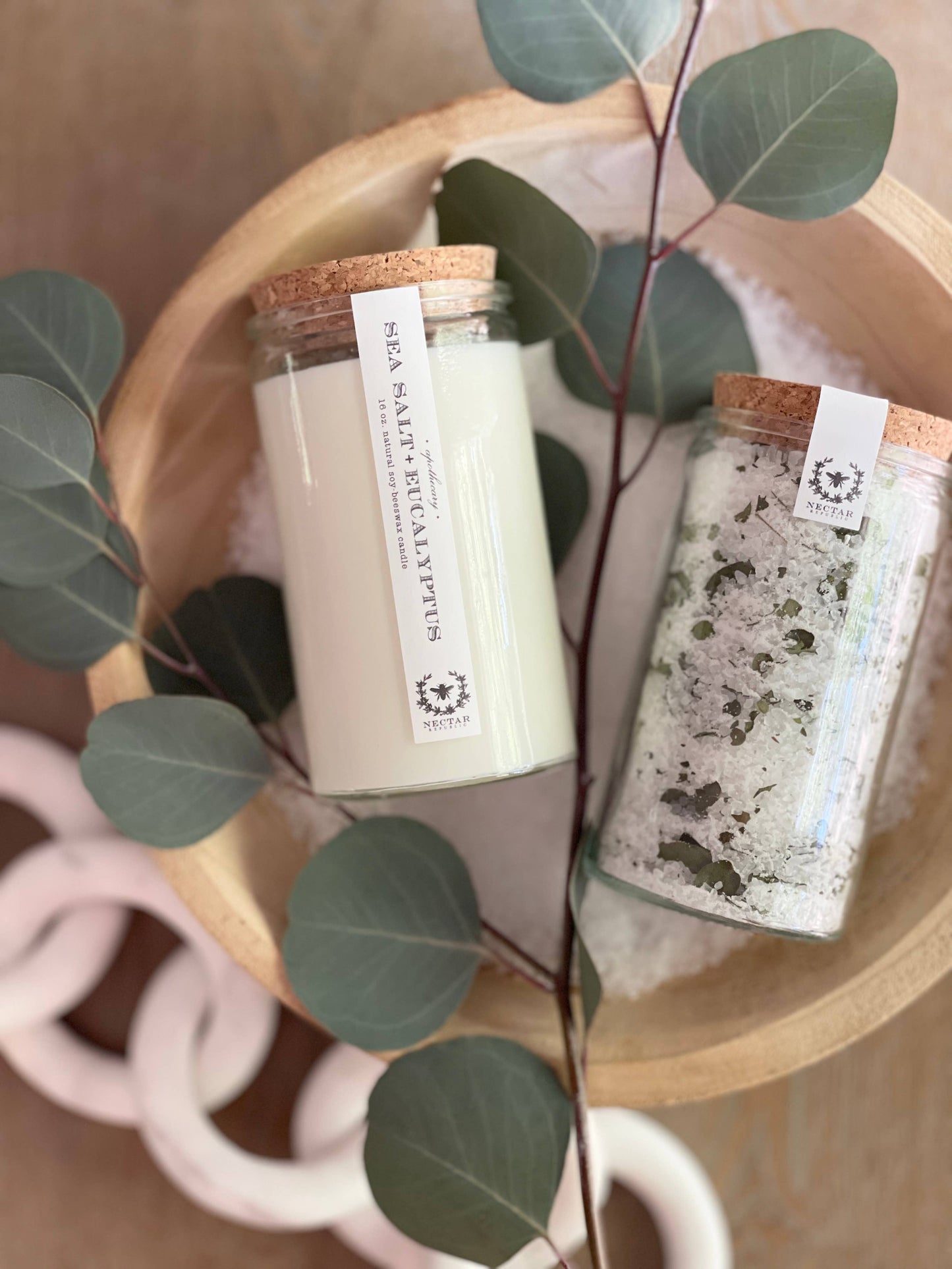 Sea Salt + Eucalyptus Apothecary Candle