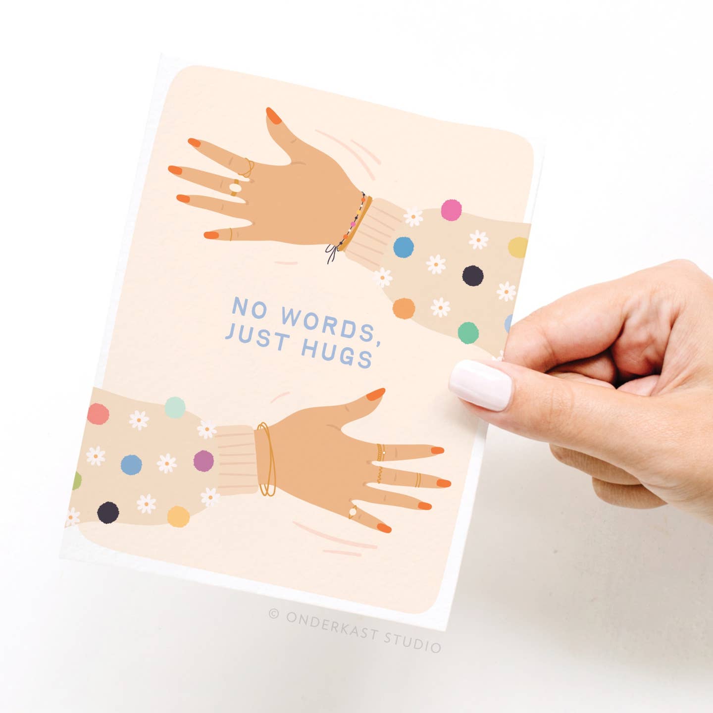 No Words Just Hugs Greeting Card