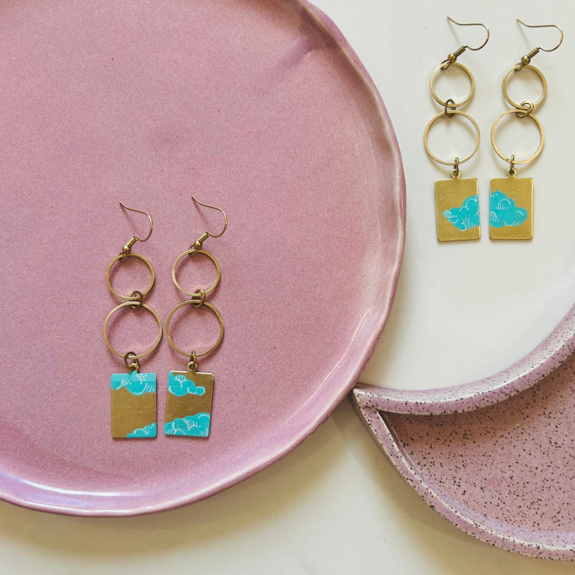 Float Hand-Painted Earrings