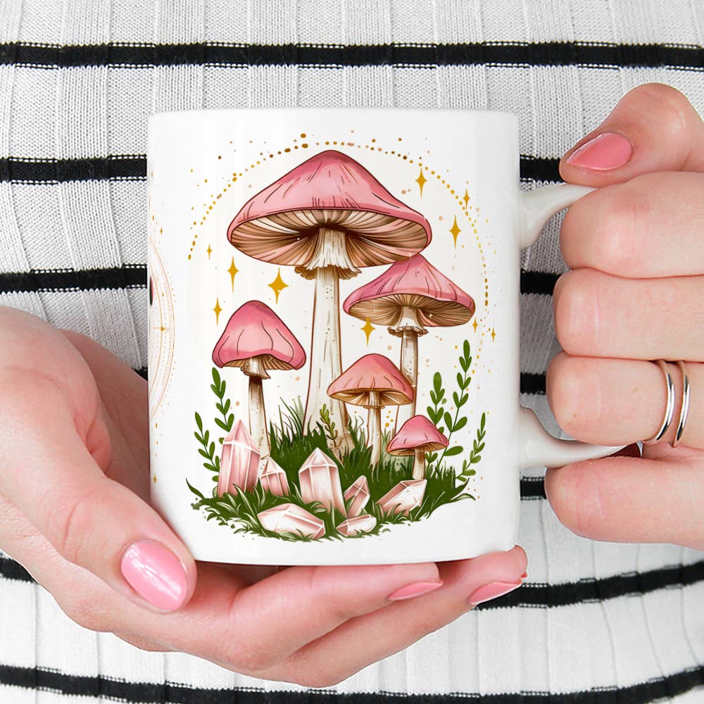 Celestial Mushroom Ceramic Mug