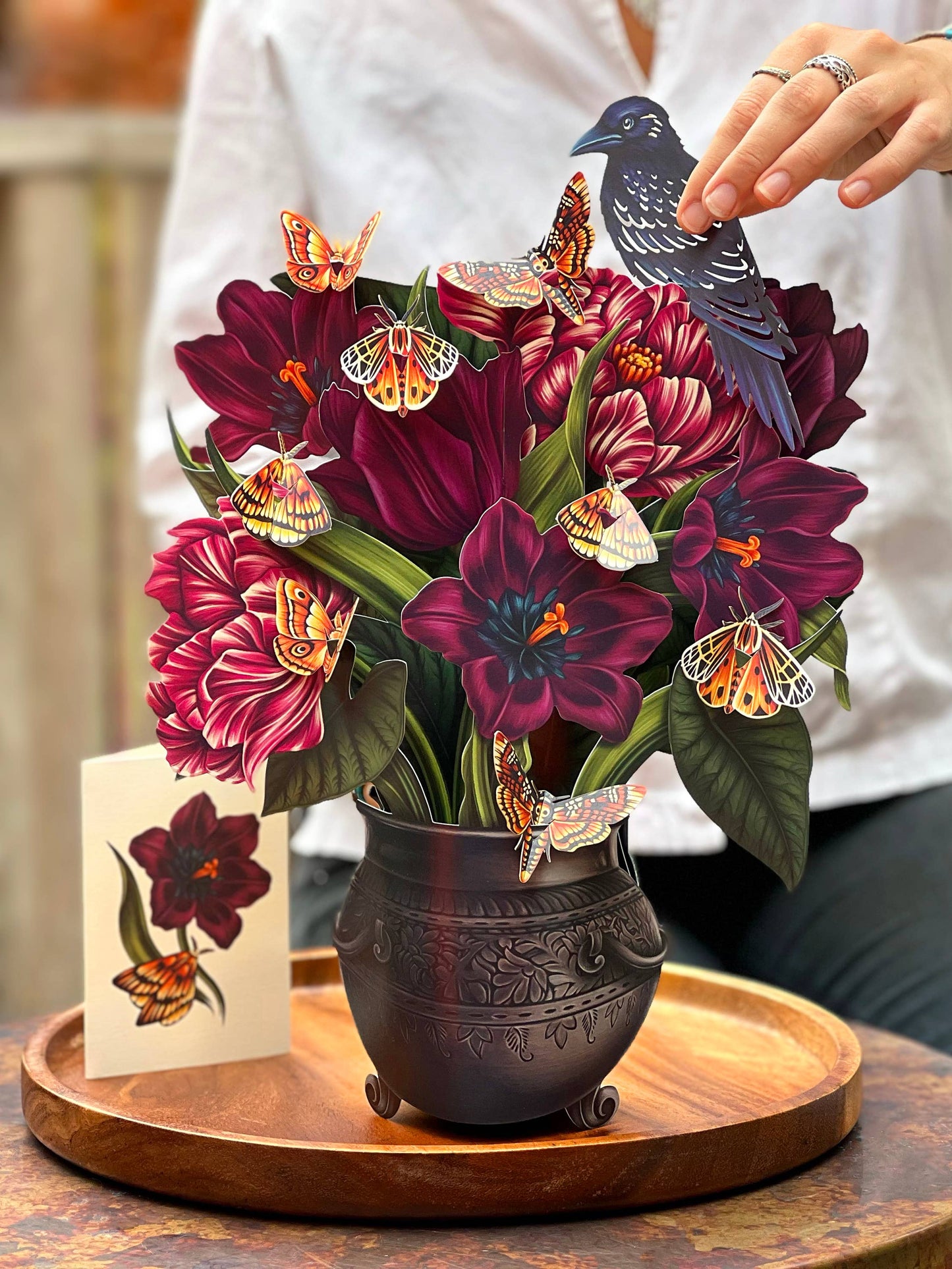 Moonlight Garden Pop-Up Greeting Card