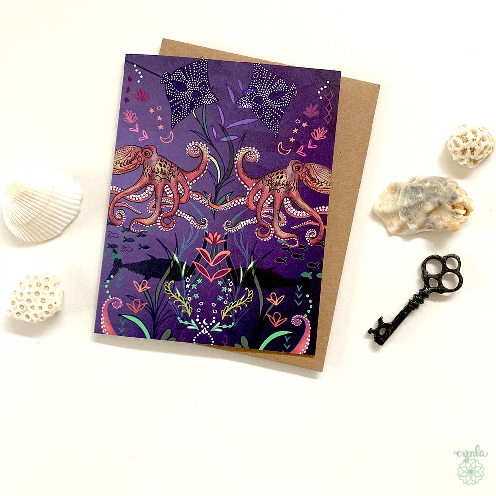 Octopus Ocean Greeting Card