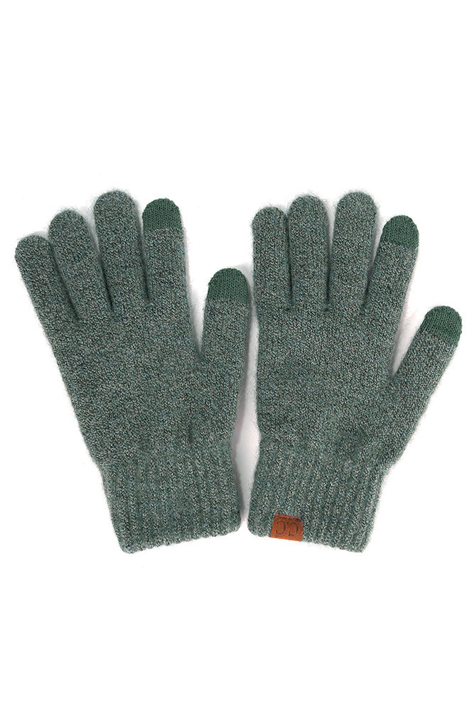 C.C Heather Knit Plain Gloves