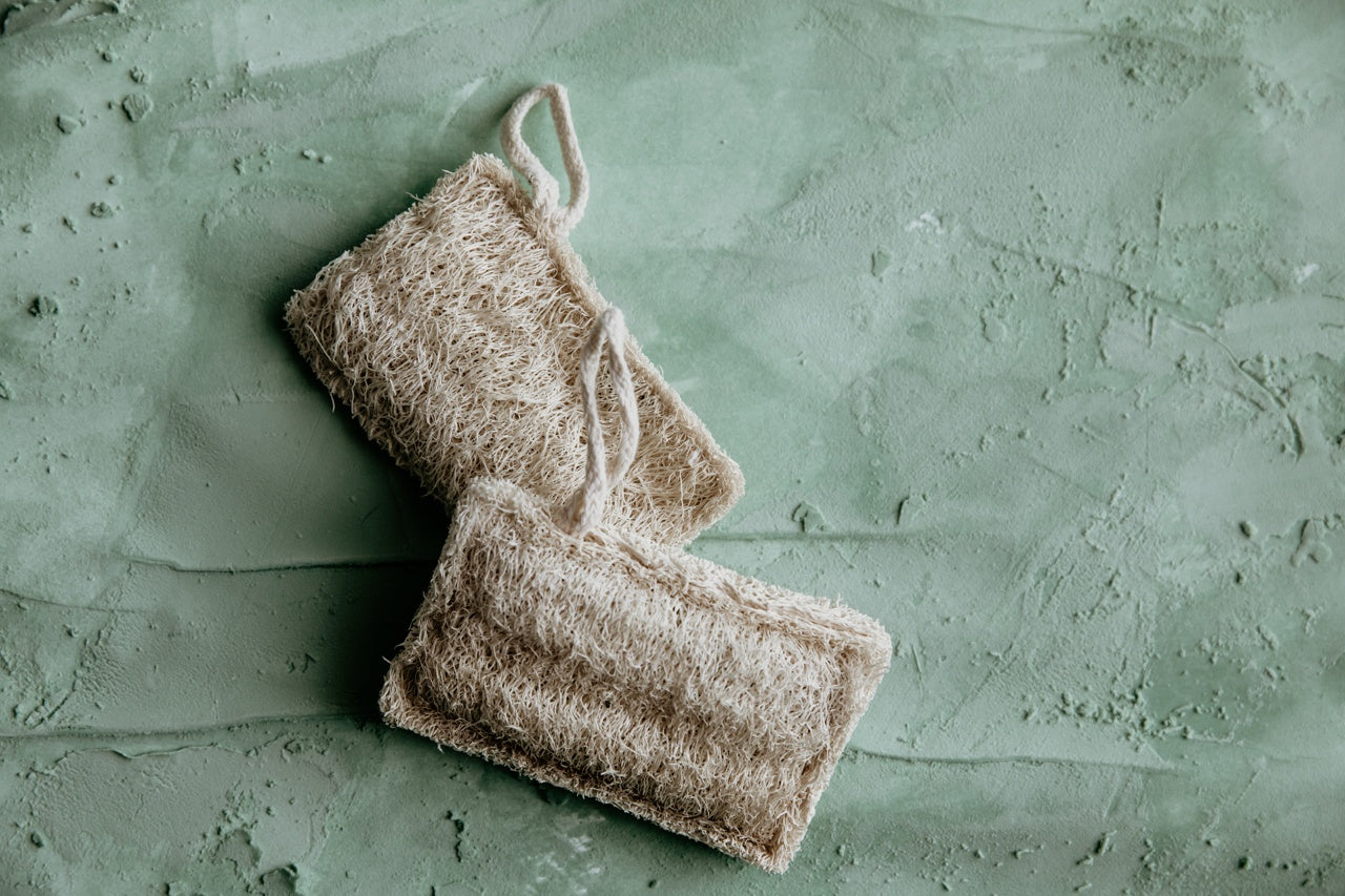 Natural Loofah Dish Sponge 3pk