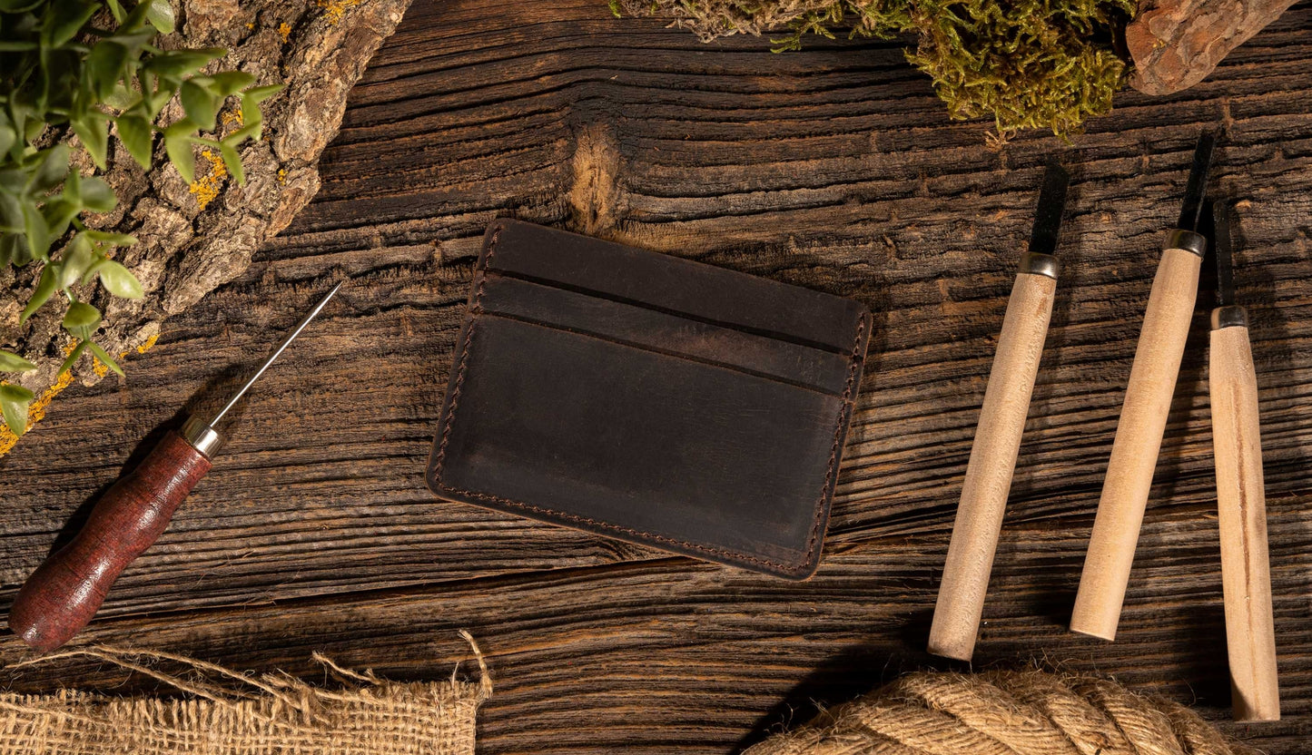 Leather Card Holder Wallet