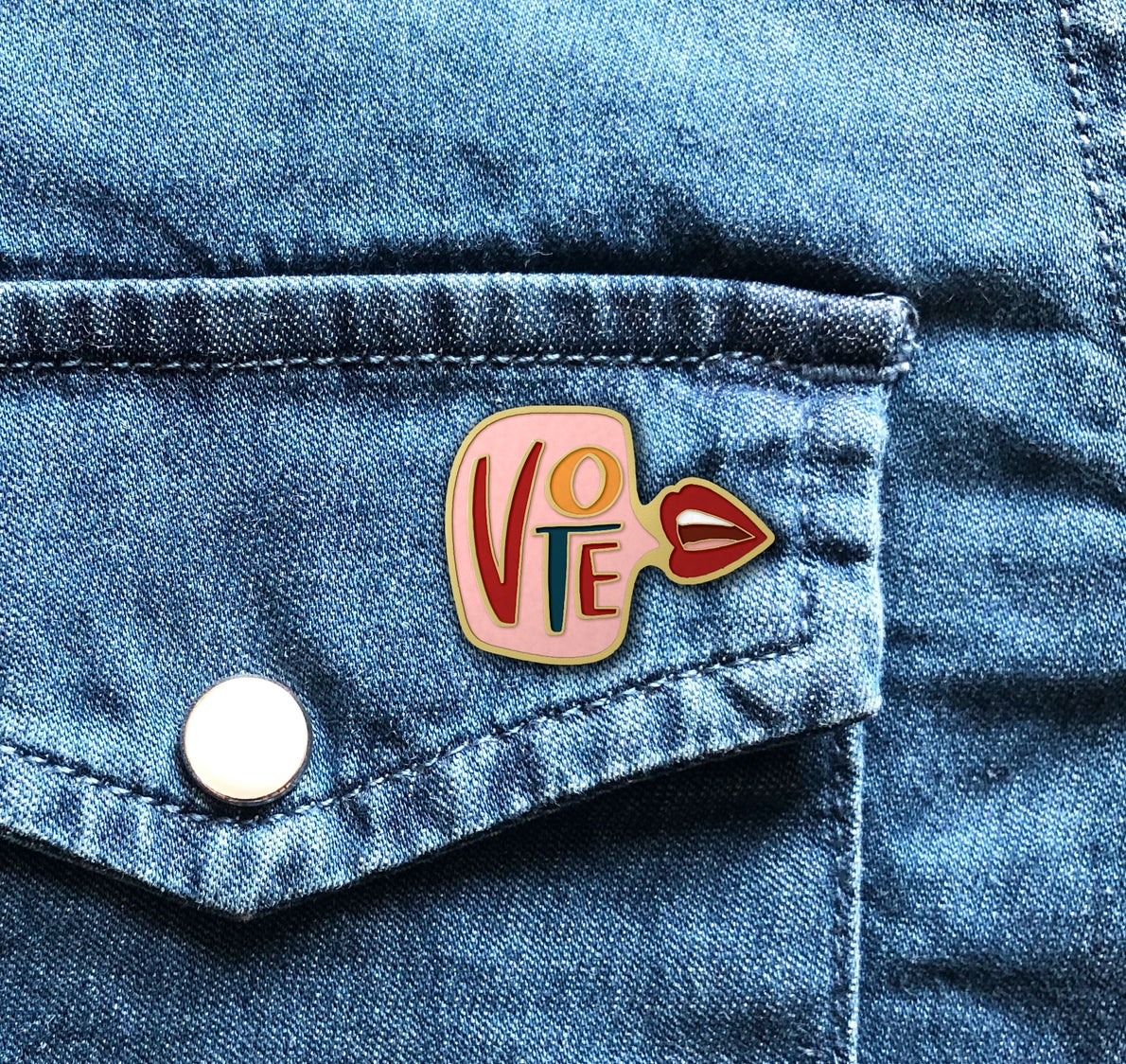 Vote Lips - Enamel Pin