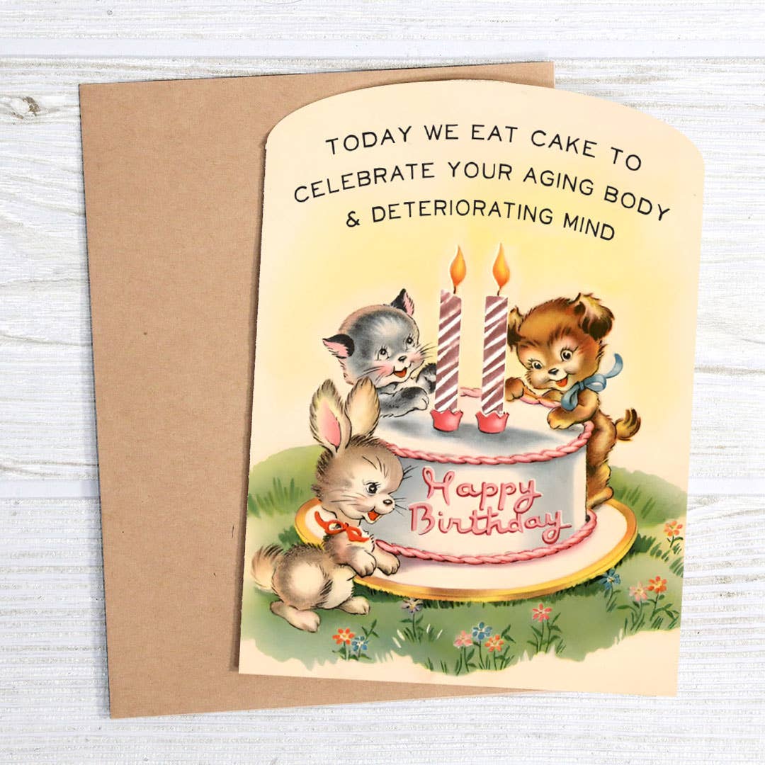 Today We Eat Cake - Birthday Card