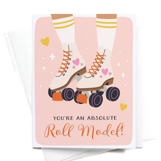 Roll Model Roller Skates Greeting Card