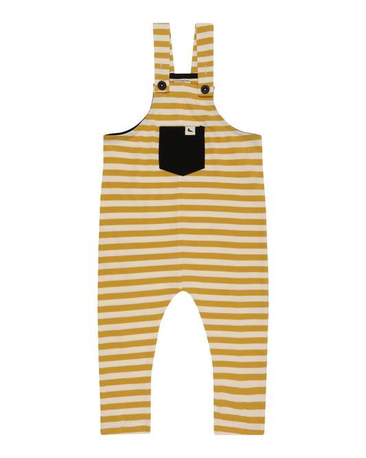 Wide Stripe Easy Fit Dungarees