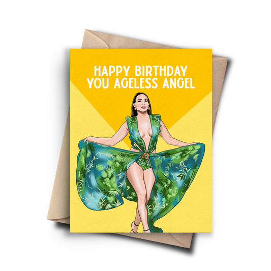 Ageless J.Lo Pop Culture Birthday Card