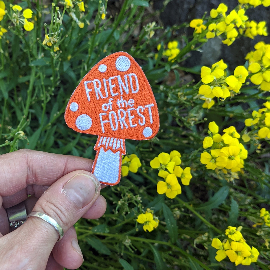 Friend of the Forest Mushroom Iron-on Patch