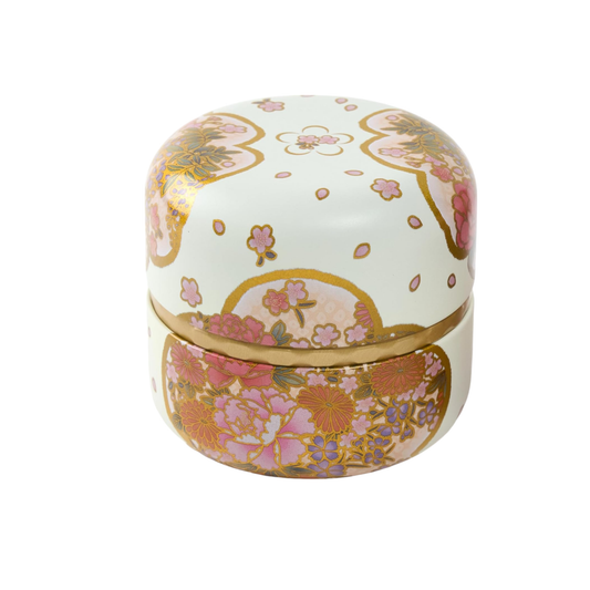 Yuino White 2.8oz Tea Canister