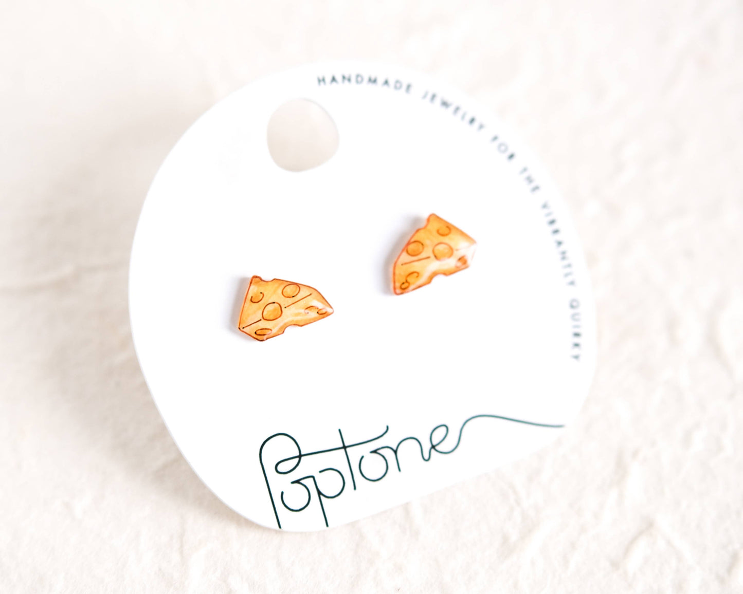 Yellow Cheese Wedge Handmade Cheesy Wisconsin Earrings