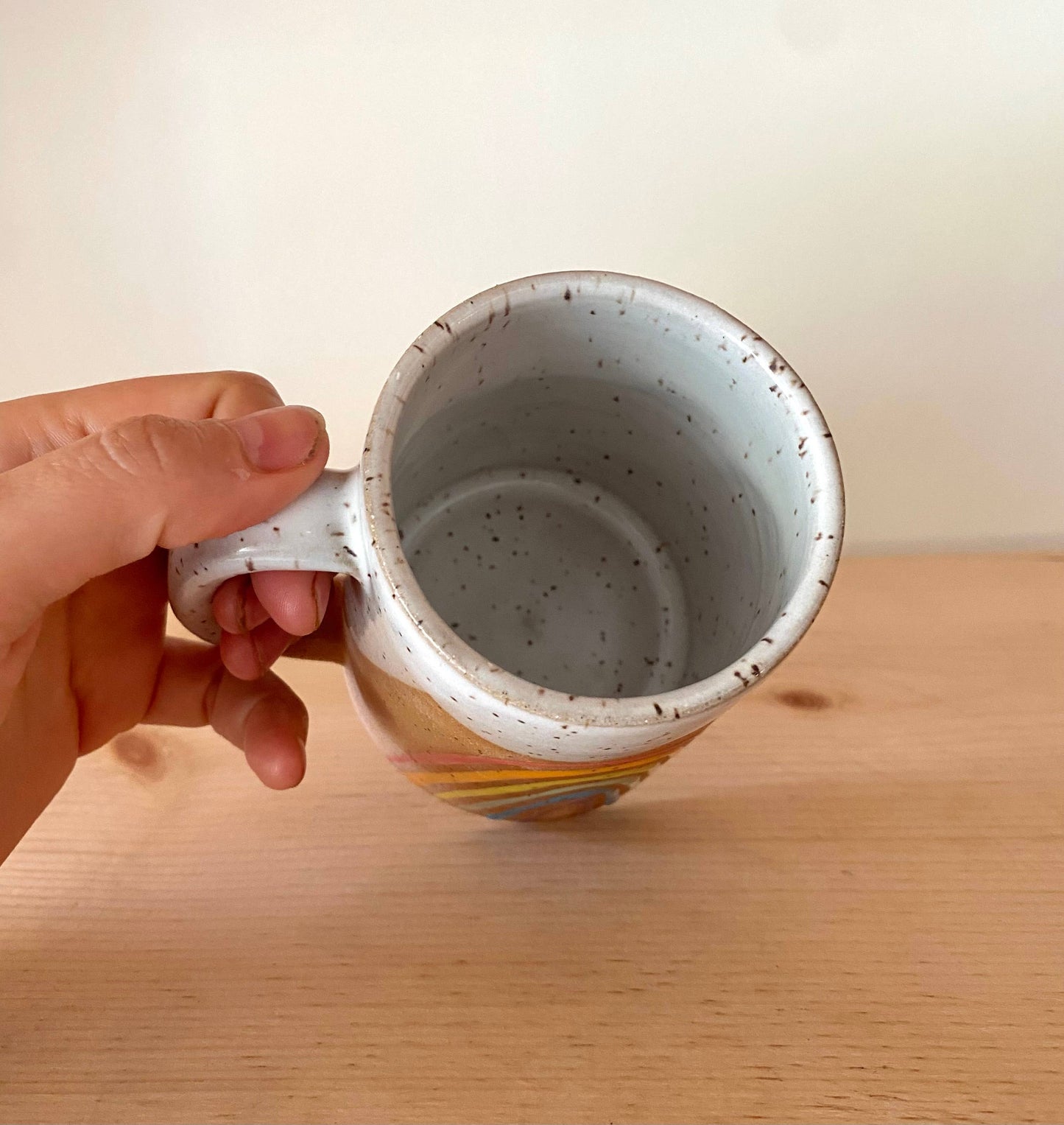 Rainbow Mug Handmade Ceramic