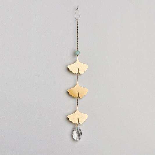 Leaf/Amazonite Suncatcher