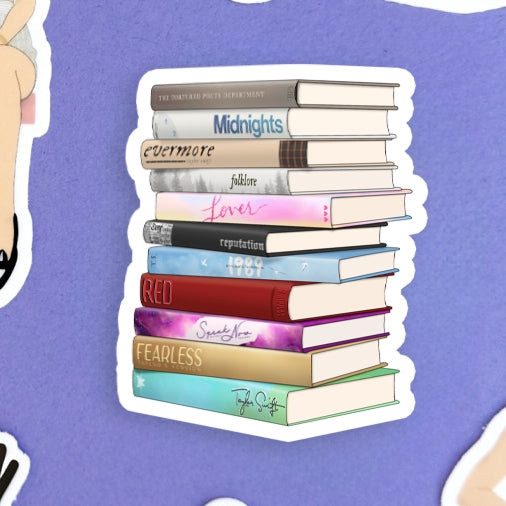 Taylor Swift Albums As Books Sticker