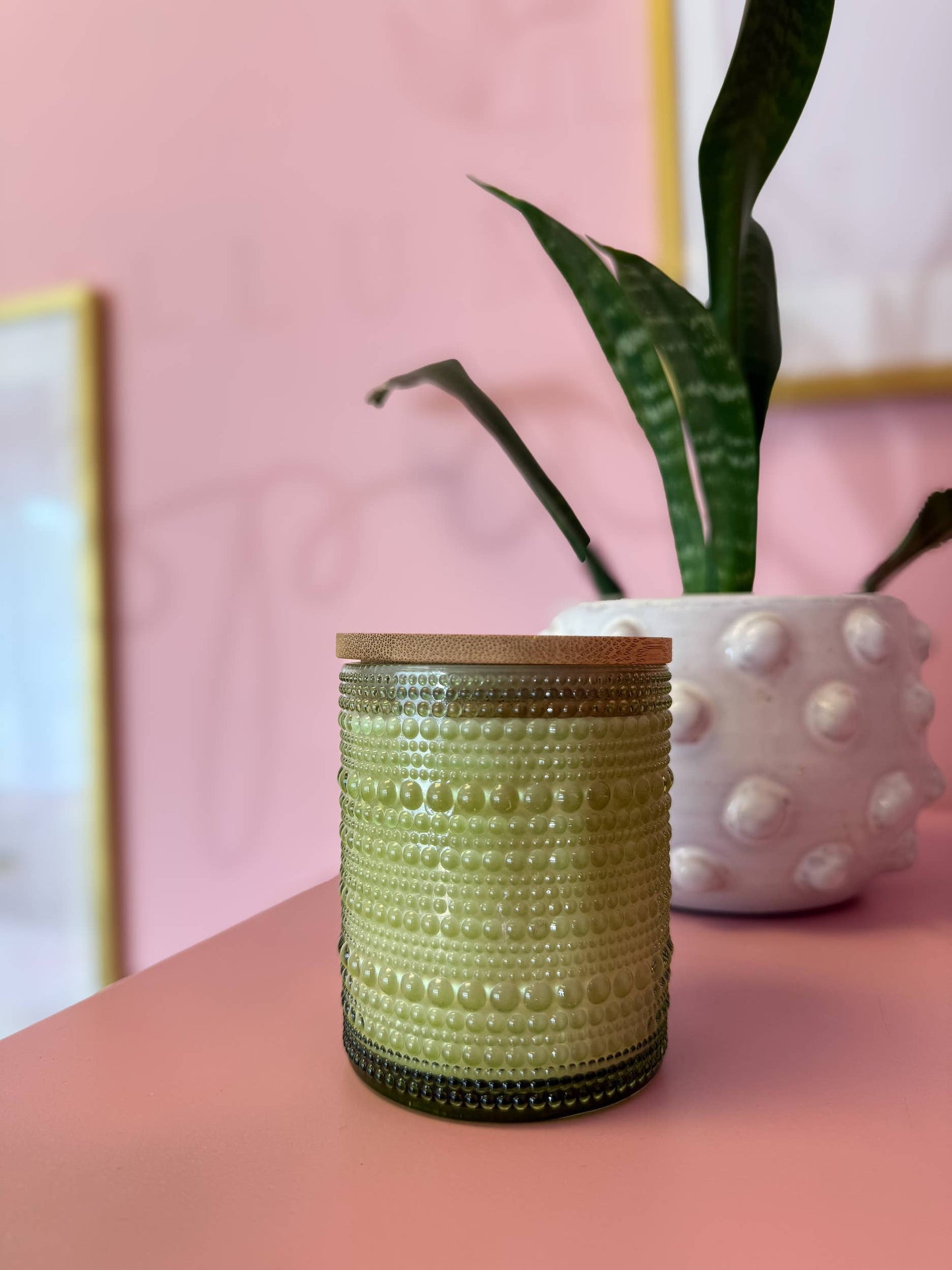 Mango Basil – Limited Edition Bubble Glass Candle