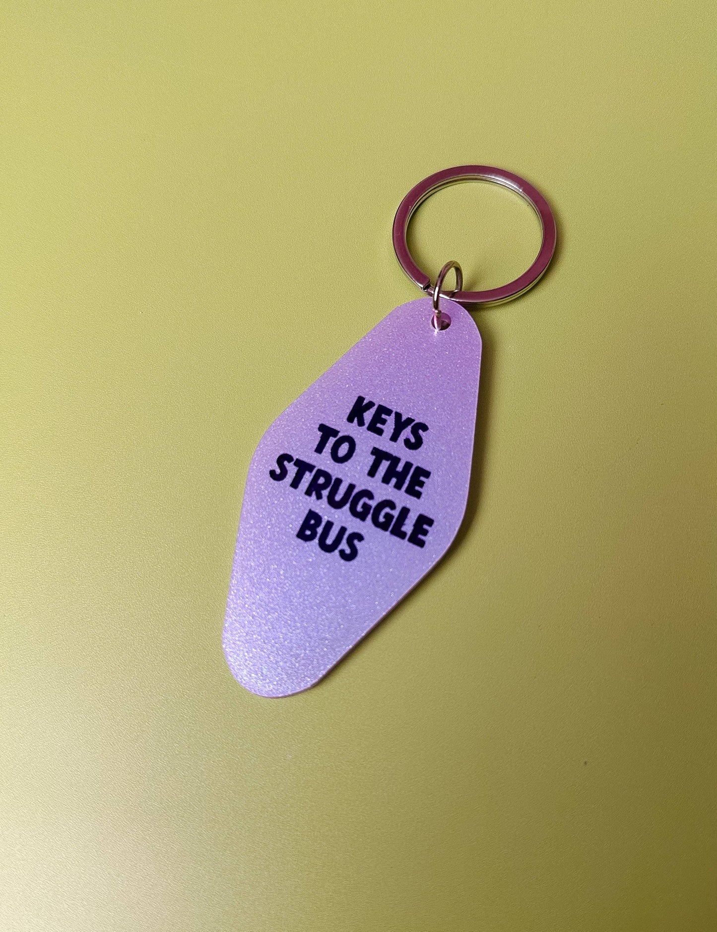 Keys to the Struggle Bus Keychain - Funny - Cheeky - Adult - Sassy - Unfiltered - Sarcastic - Relatable - Snarky