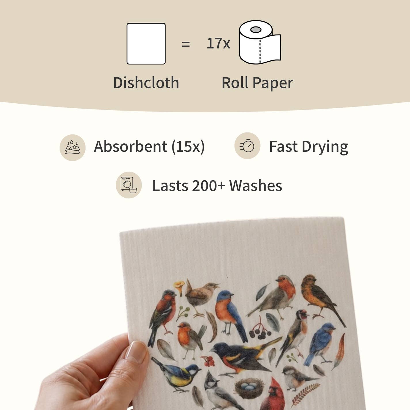 Forest Floor Swedish Dishcloth