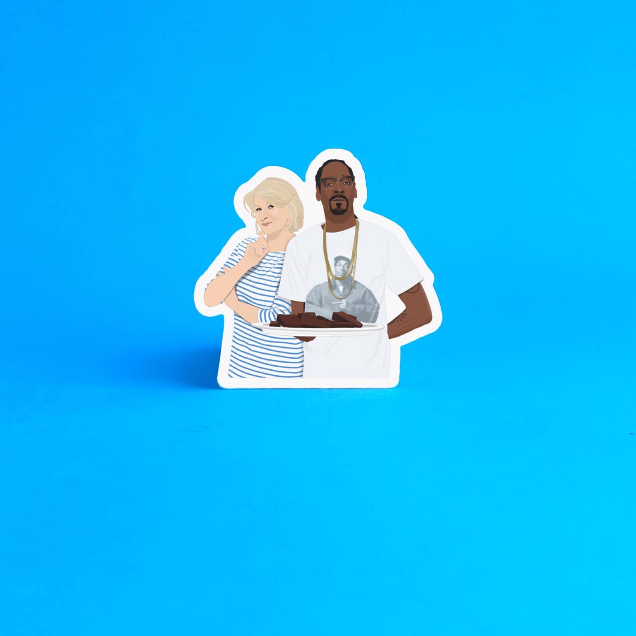 Martha Stewart and Snoop Dogg Sticker