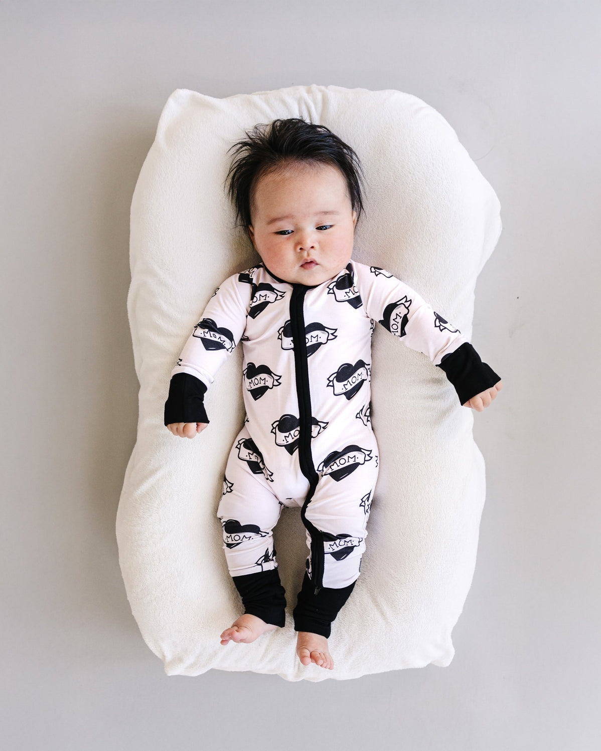 Mom Tattoo Bamboo Zip Pajamas