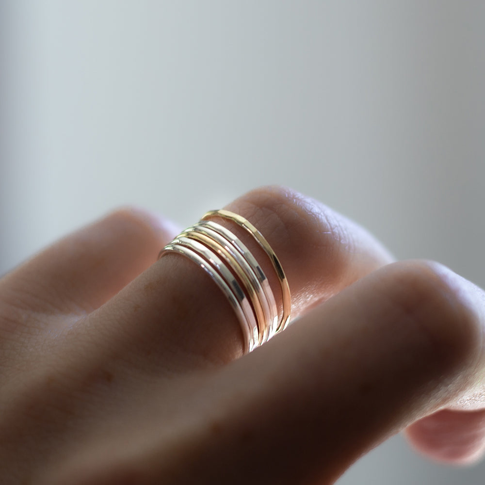 Smooth Wish Thin Stacking Ring
