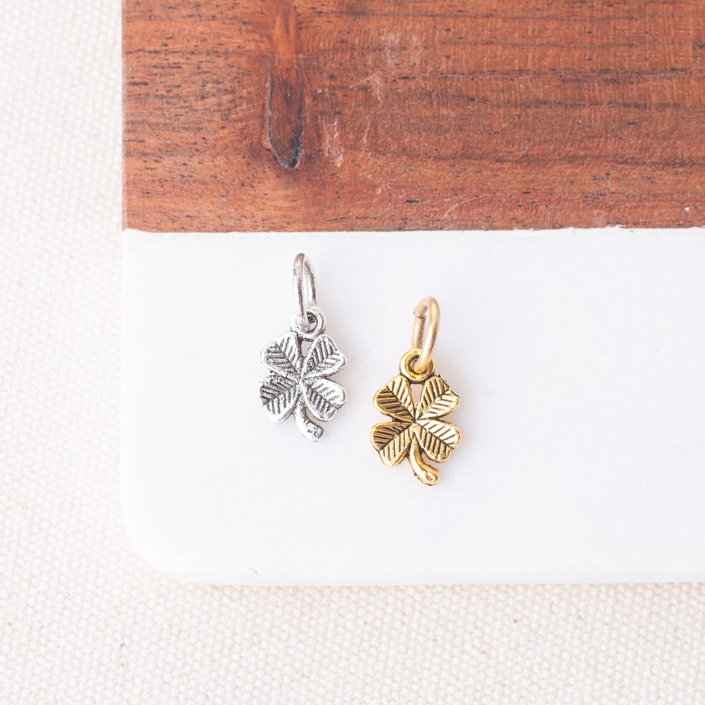 Four Leaf Clover Lucky Metal Charm