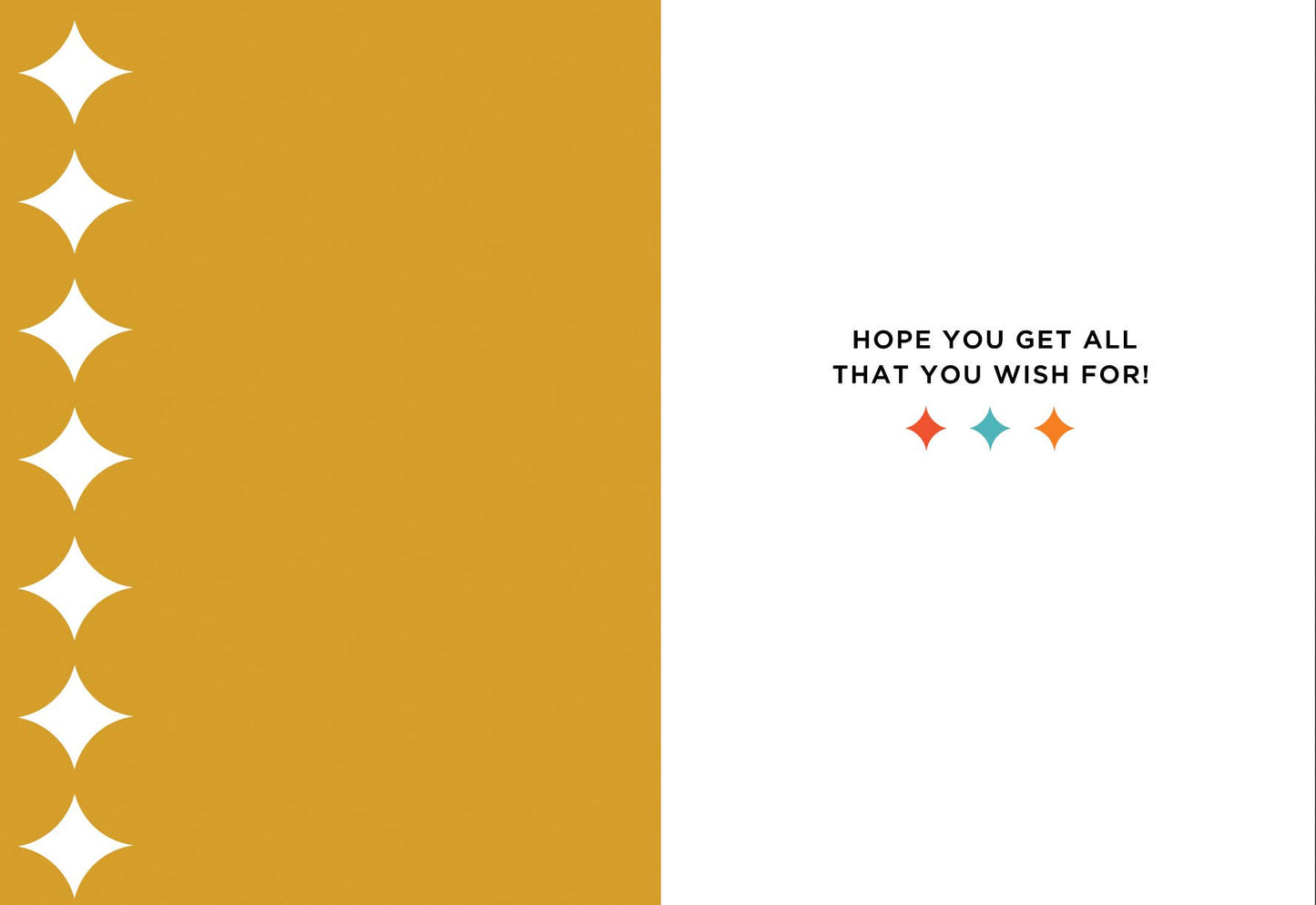 All You Wish For Birthday Card - Gold Foil Stamped