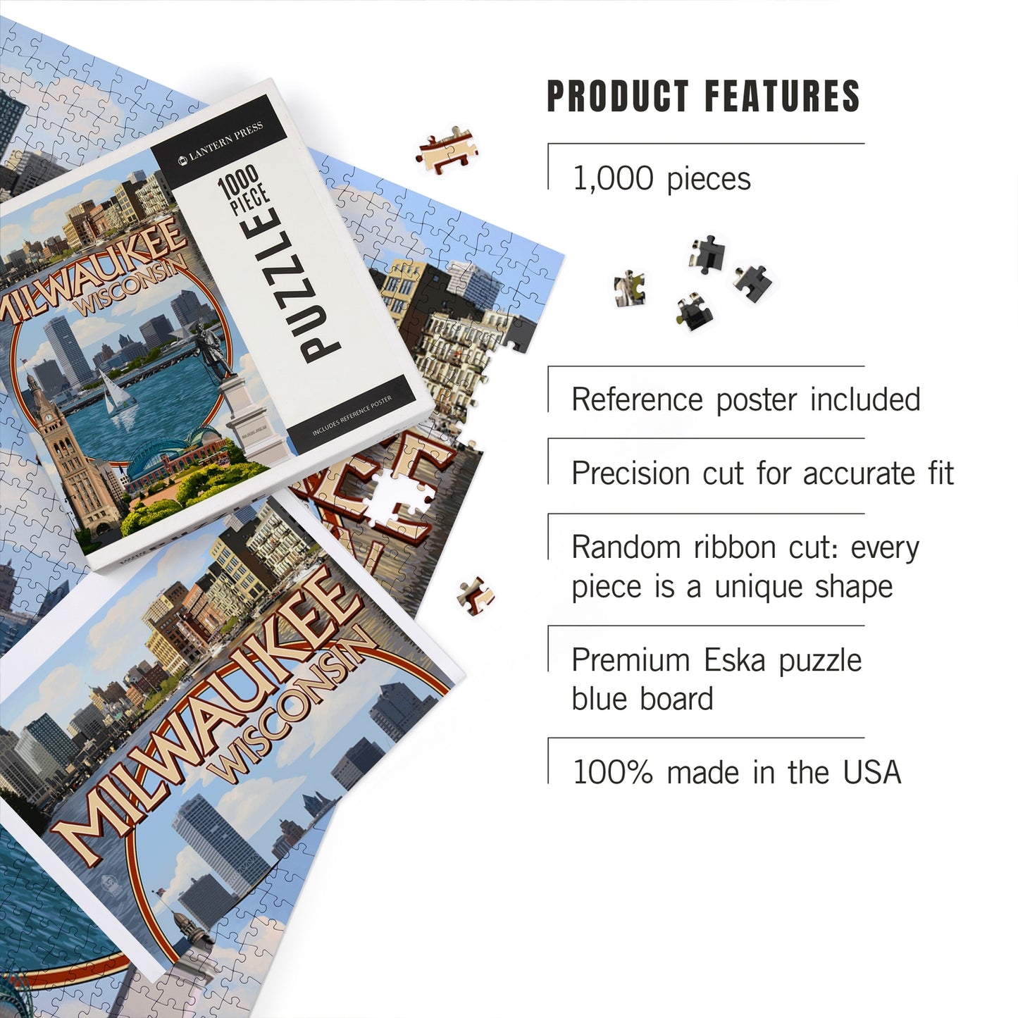 Milwaukee Montage Scenes 1000 Piece Puzzle