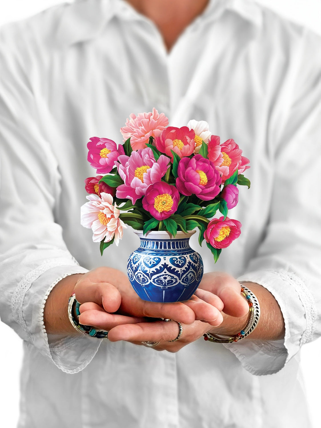 Mini Peony Paradise Pop-Up Greeting Card